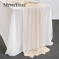 Sheer Chiffon Luxury Solid Colorful Table Runner - Luxurious Weddings