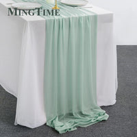 Sheer Chiffon Luxury Solid Colorful Table Runner - Luxurious Weddings