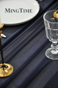 Sheer Chiffon Luxury Solid Colorful Table Runner - Luxurious Weddings