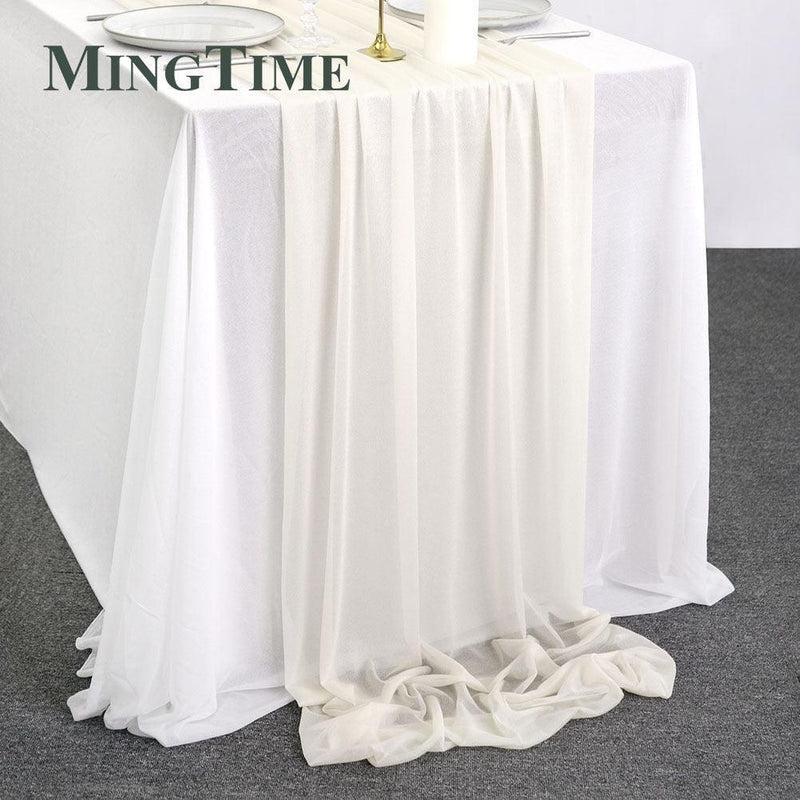 Sheer Chiffon Luxury Solid Colorful Table Runner Table Runner Luxurious Weddings