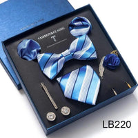 Silk Style Necktie & Pocket Squares Gift Box - Luxurious Weddings