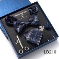 Silk Style Necktie & Pocket Squares Gift Box - Luxurious Weddings