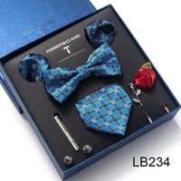 Silk Style Necktie & Pocket Squares Gift Box - Luxurious Weddings