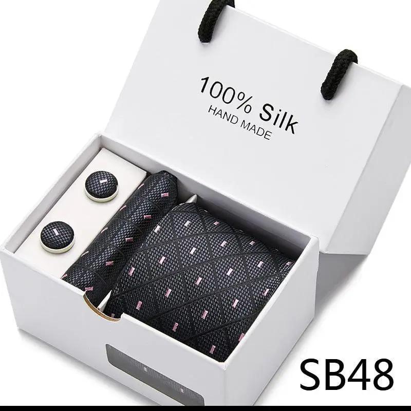 Silk Wedding Floral Necktie Handkerchief Set - Luxurious Weddings