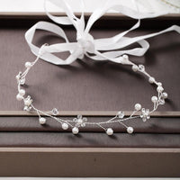 Silver Color Pearl Rhinestone Wedding Hair Combs Hair Accessories - Luxurious Weddings