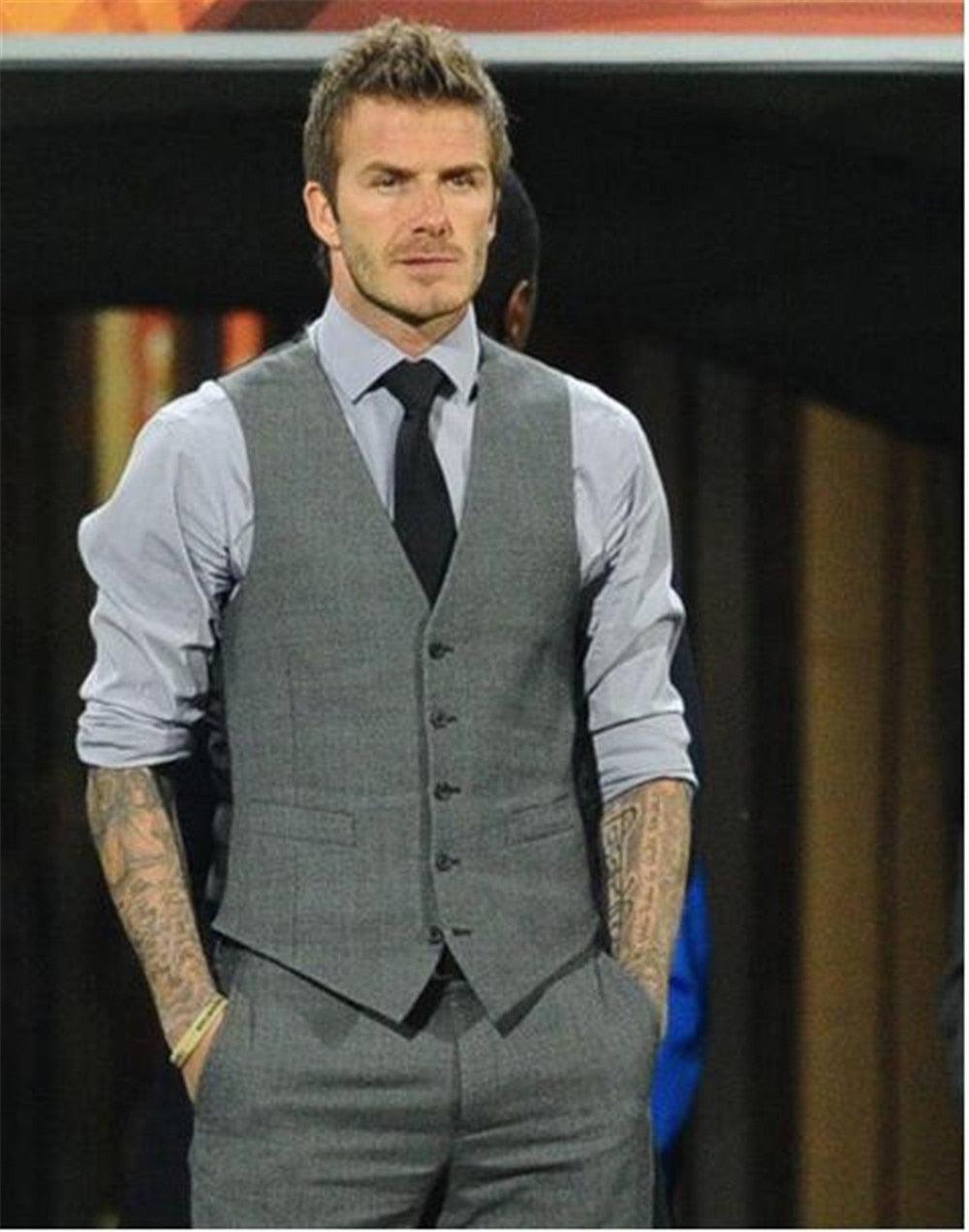 Slim Fit Mens Suit Vest Casual Suit Waistcoat - Luxurious Weddings