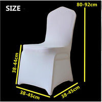 Universal Stretch Polyester Slipcovers for Banquet Dining Wedding Party - Luxurious Weddings