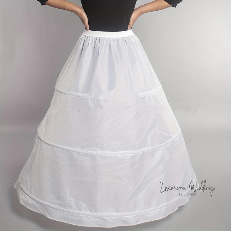 Vintage 3-Hoop Petticoat Underskirt for Wedding Dress Underskirt Luxurious Weddings
