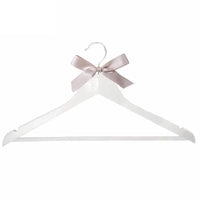 White Solid Wood Hanger Custom Bridesmaid - Luxurious Weddings