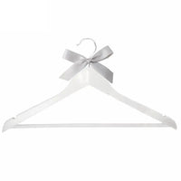 White Solid Wood Hanger Custom Bridesmaid - Luxurious Weddings