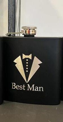 Will You Be My Groomsman Hip Flask Proposal Gift Luxurious Weddings