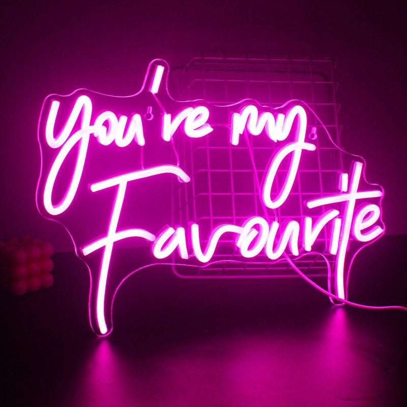 You're my favorite Neon Sign Neon Signs Luxurious Weddings